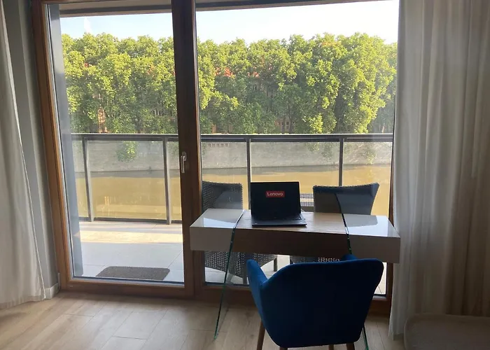 Z Widokiem Na Odre Bulwary Ksiazece 아파트